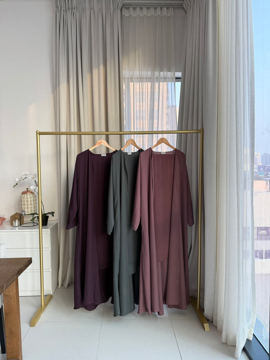Meryam Abaya - Mauve Rose