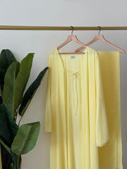 Butter Yellow Abaya