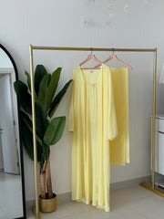 Butter Yellow Abaya